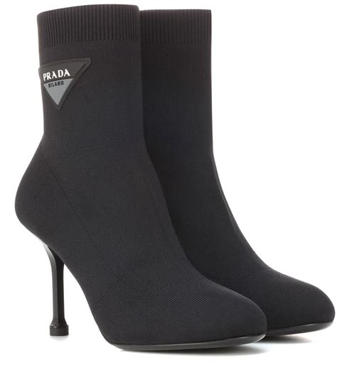 prada logo sock boots